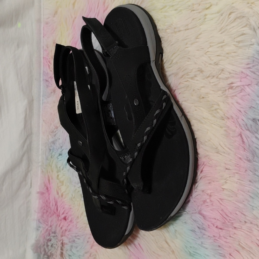 New Merrells Stellabloom Black Strapped Performance Sandals Sz.9 (X-337)